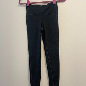 Athleta Navy textured yoga Pants